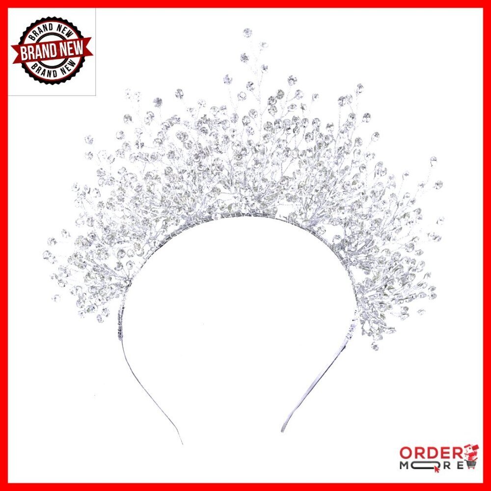 Rhinestone Headband for Weddings Parties Proms Boho Crown Hair Accessory